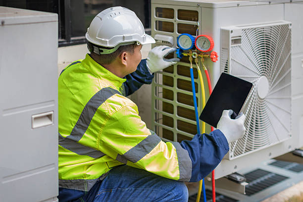Professional Hvac technician working in Troy, IL